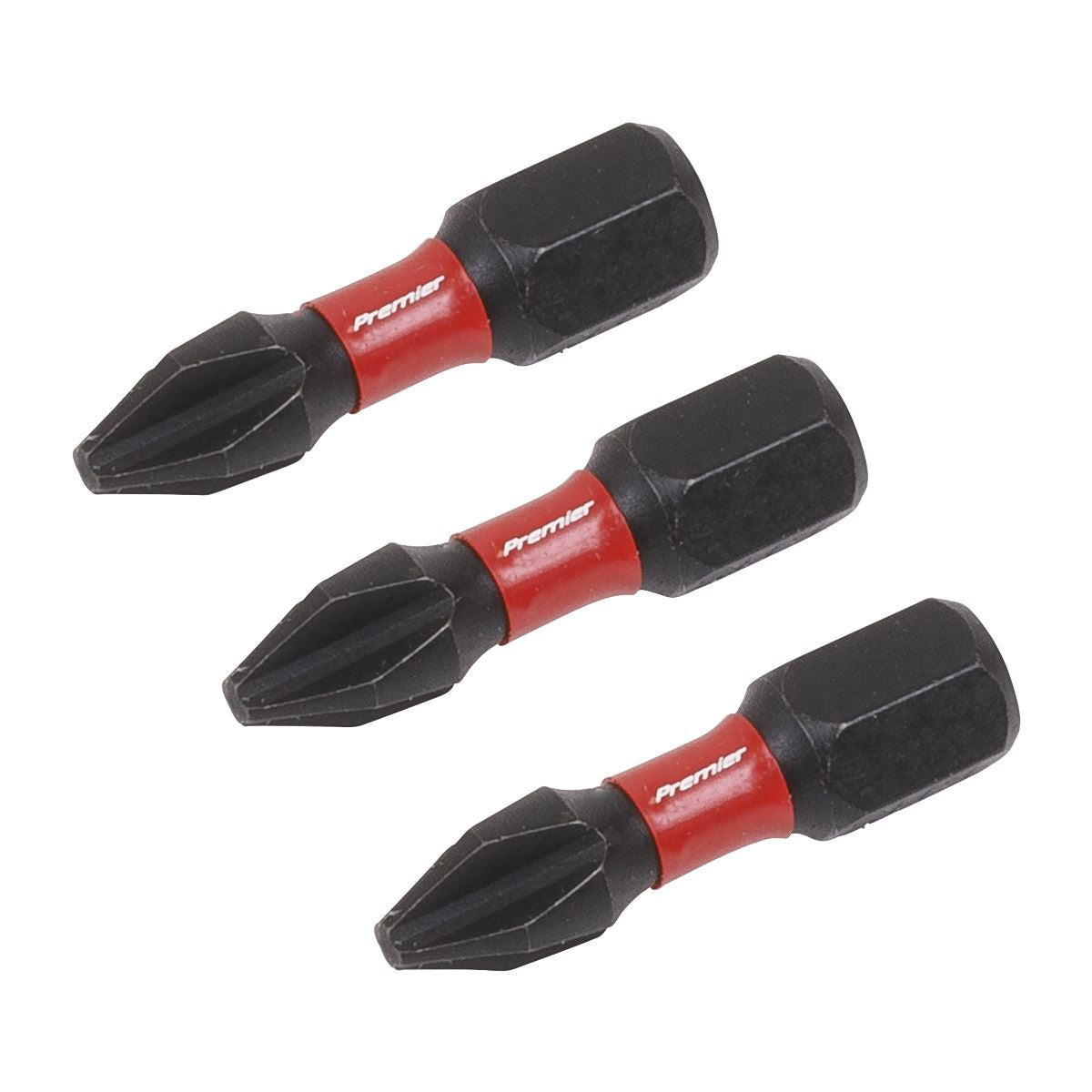Sealey AK8205 Phillips #2 Impact Power Tool Bits 25mm - 3pc Sealey