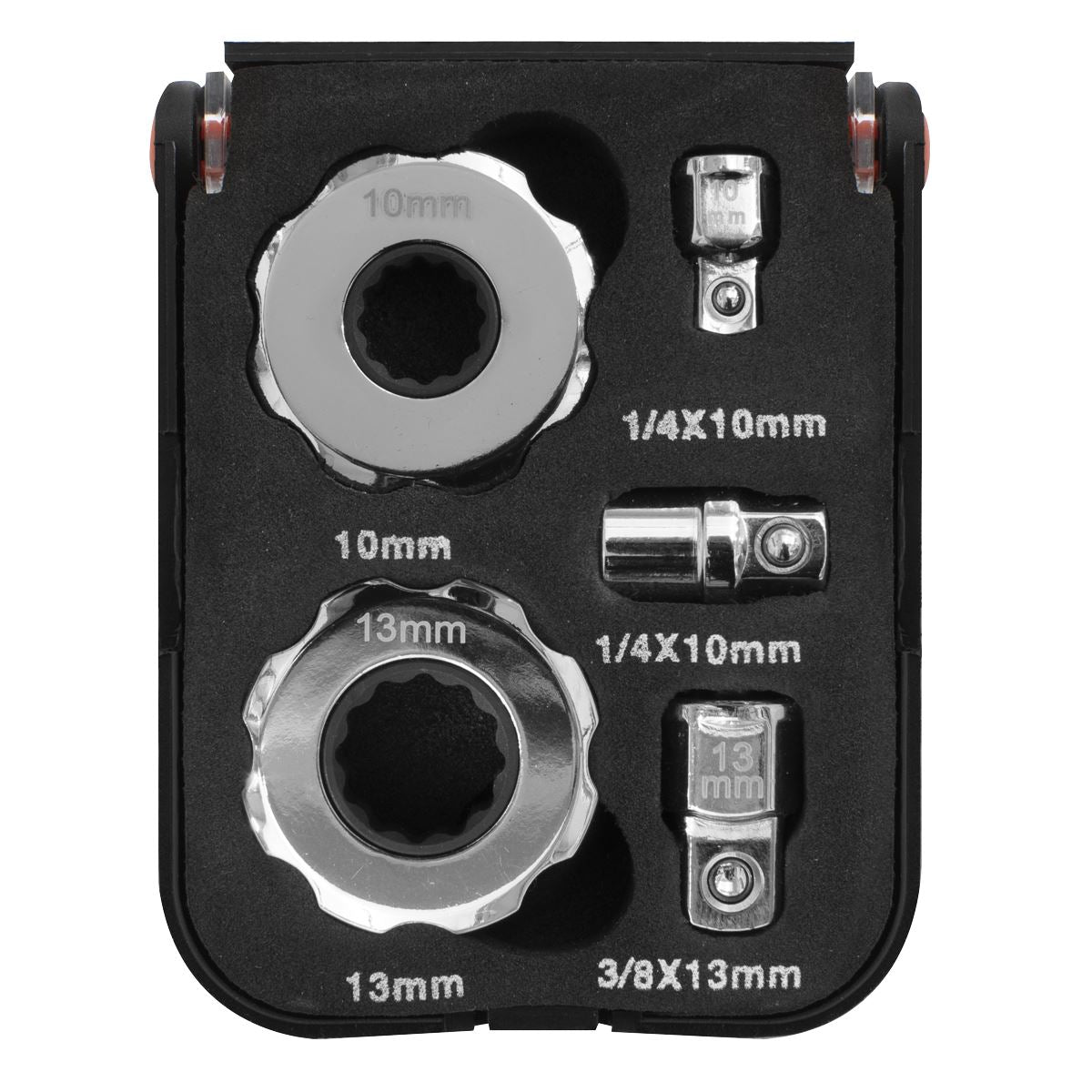 Sealey AK6959 Palm Ratchet Set 5pc 1/4" & 3/8"Sq Drive Sealey