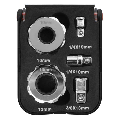 Sealey AK6959 Palm Ratchet Set 5pc 1/4" & 3/8"Sq Drive Sealey