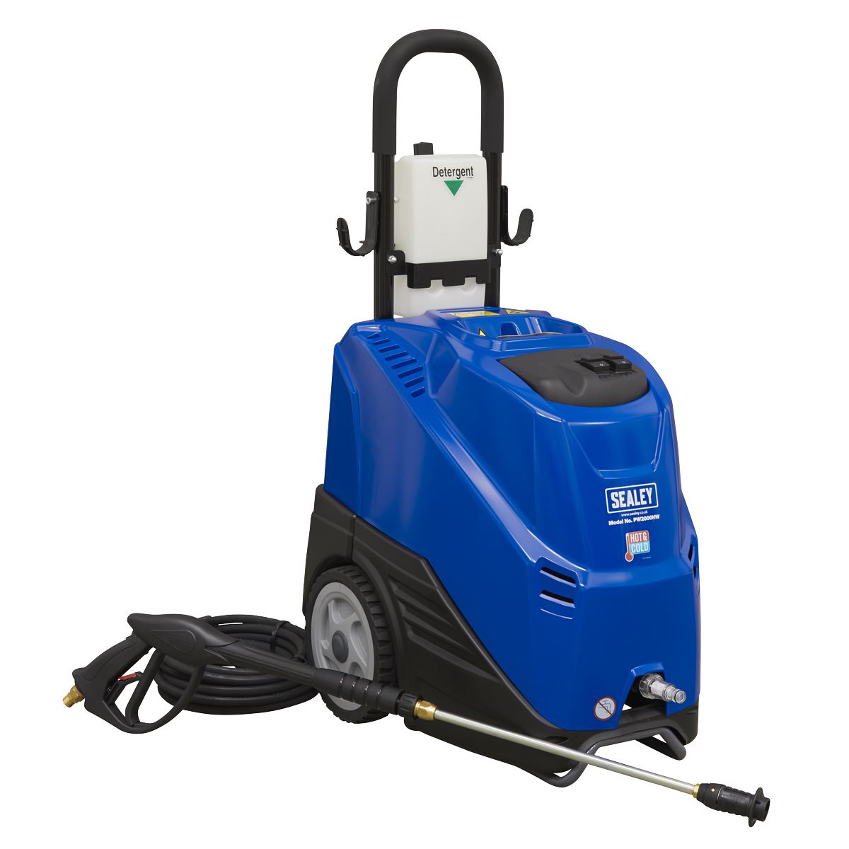 Sealey PW2000HW Hot Water Pressure Washer 135bar 230V Sealey