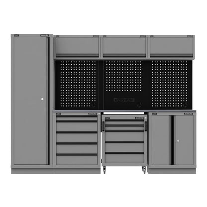 Sealey APMSBESTACK02SS Superline PRO® Black Edition Storage System with Stainless Worktop 2.64m Sealey