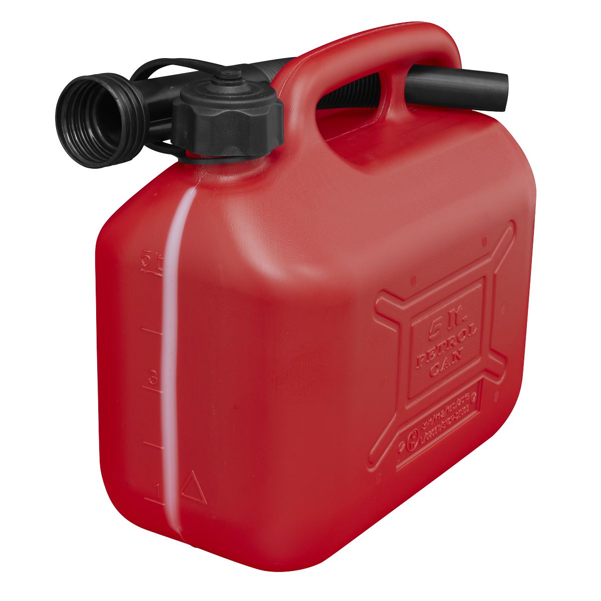 Sealey JC5R Fuel Can 5L - Red Sealey