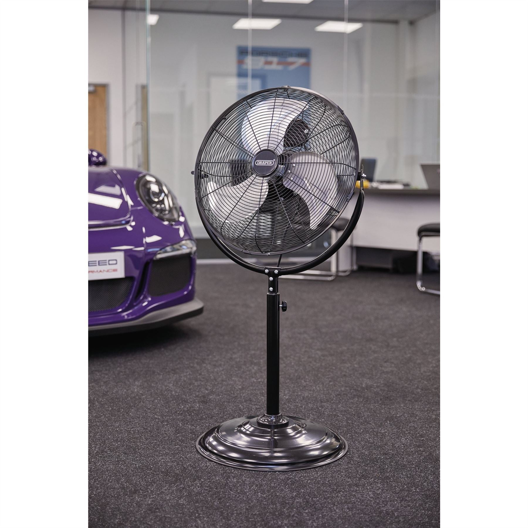Draper 70429 230V Pedestal Fan 18"/450mm 120W Draper