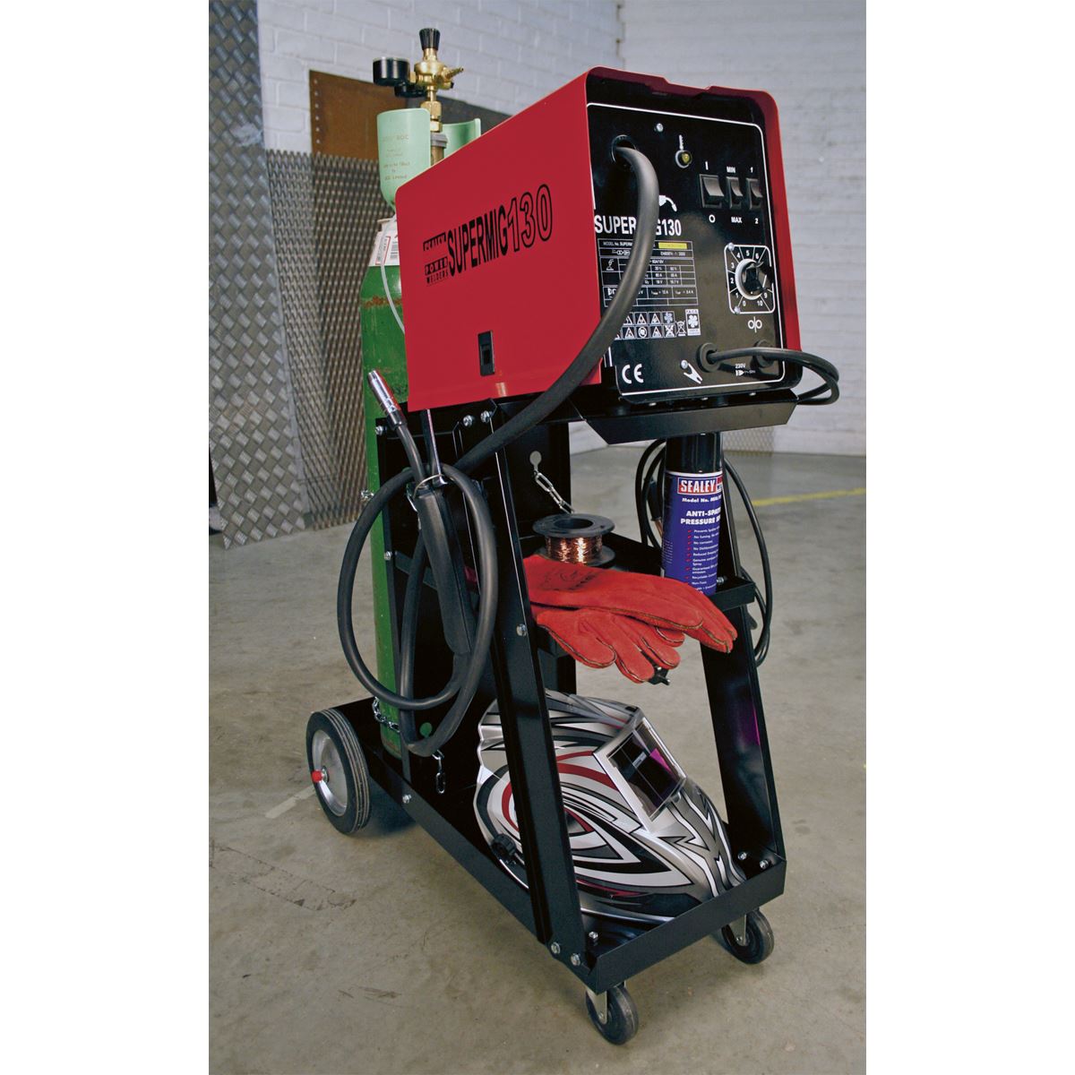 Sealey BTR4 Universal Trolley for Portable MIG Welders Sealey