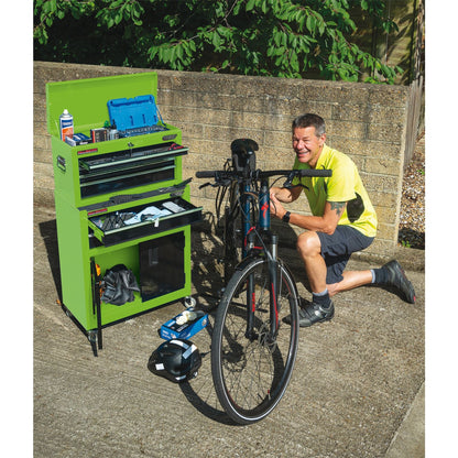 Draper 19566 Combined Roller Cabinet and Tool Chest 6 Drawer 24" Green Draper