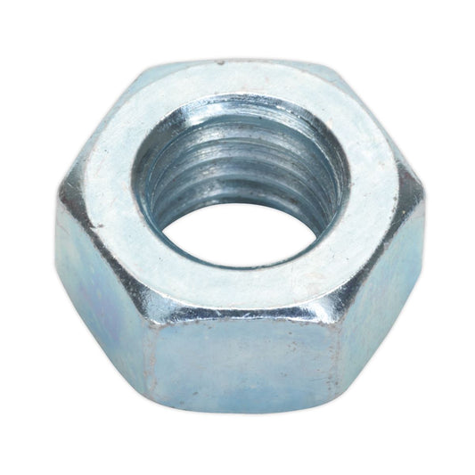 Sealey SN12 Steel Nut 934 - M12 Zinc Pack of 25 Sealey