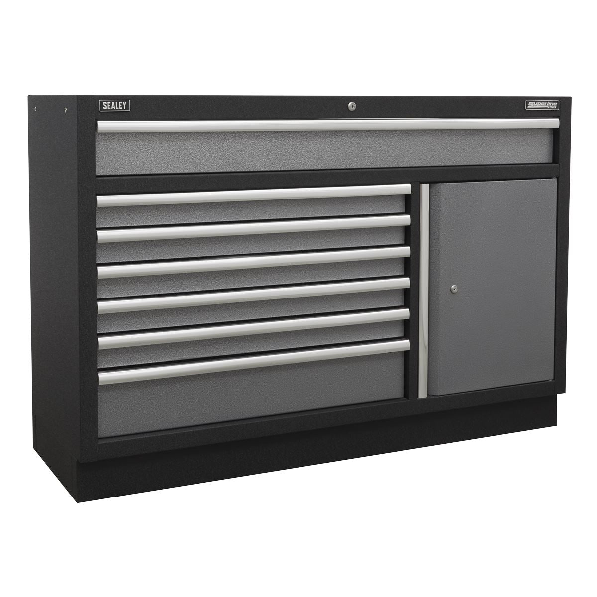 Sealey APMSSTACK11SS Superline PRO® 2.04m Storage System - Stainless Steel Worktop Sealey