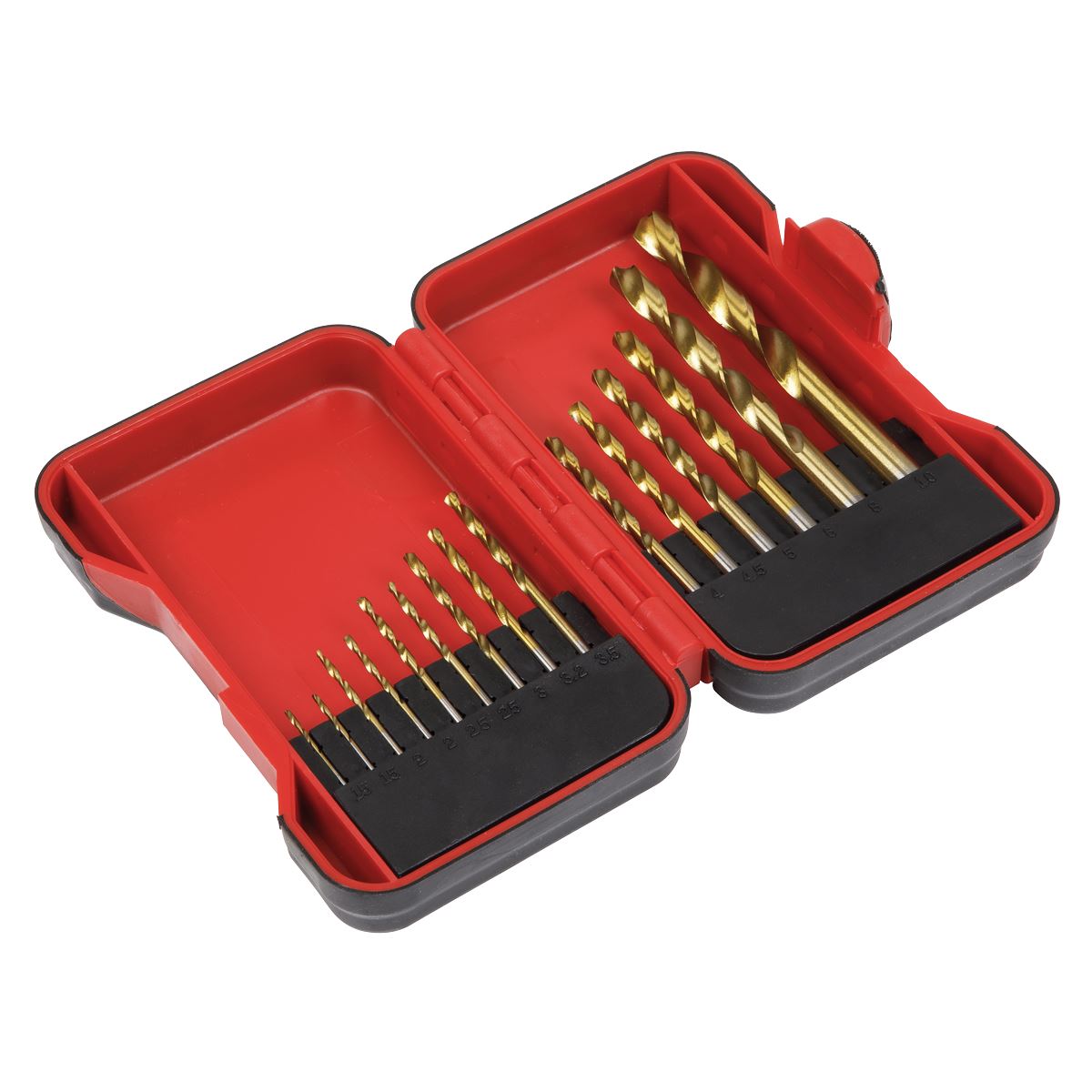 Sealey AK3715HSS HSS Drill Bit Set 15pc Sealey