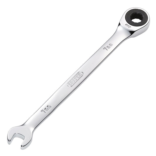 Draper 31004 Metric Ratcheting Combination Spanner 7mm Draper
