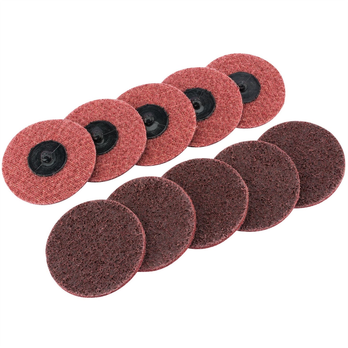 Draper 75627 Polycarbide Abrasive Pads 75mm Medium Pack of 10 Draper