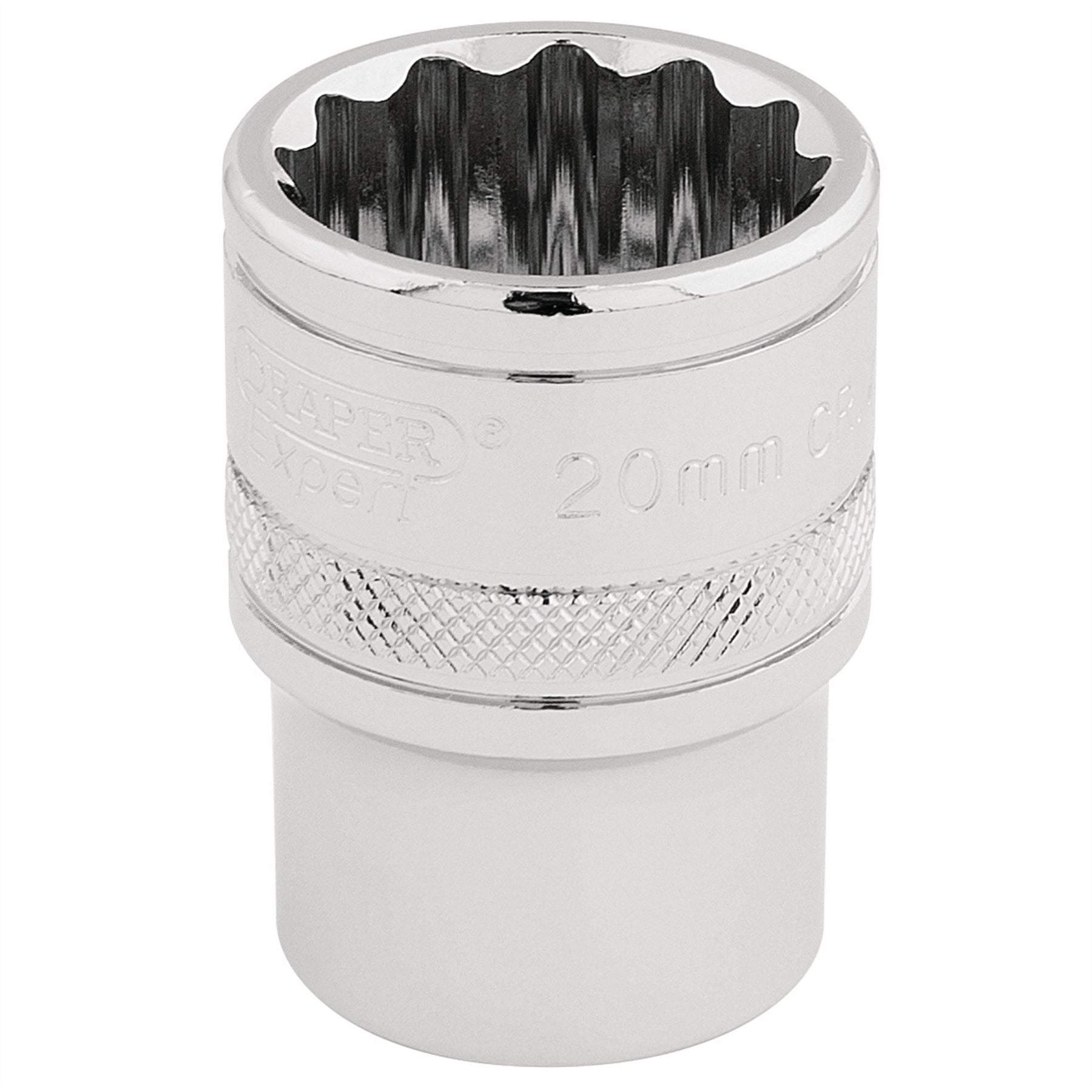 Draper 33289 HI-TORQ® 12 Point Socket 1/2" Sq. Dr. 20mm Draper