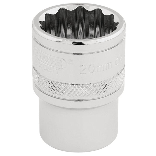Draper 33289 HI-TORQ® 12 Point Socket 1/2" Sq. Dr. 20mm Draper