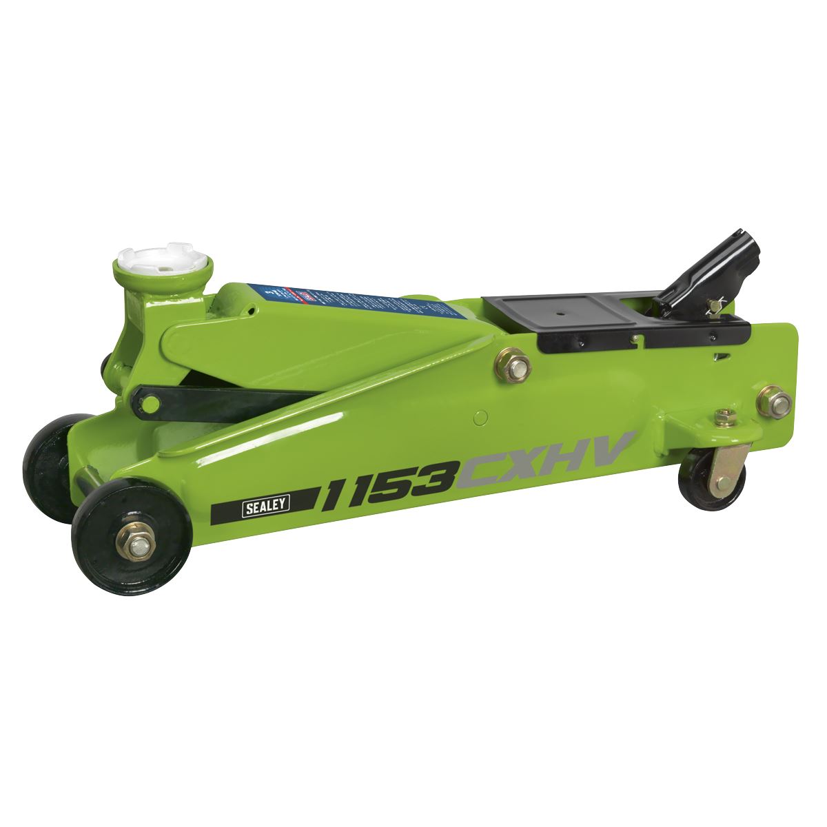 Sealey 1153CXHV Long Reach Heavy-Duty Trolley Jack 3 Tonne - Green Sealey