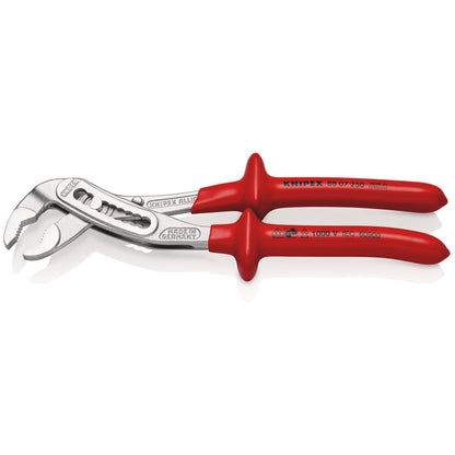 Knipex 21923 88 07 250 Alligator® Water Pump Pliers with dipped insulation VDE-tested chrome-plated 250mm Knipex