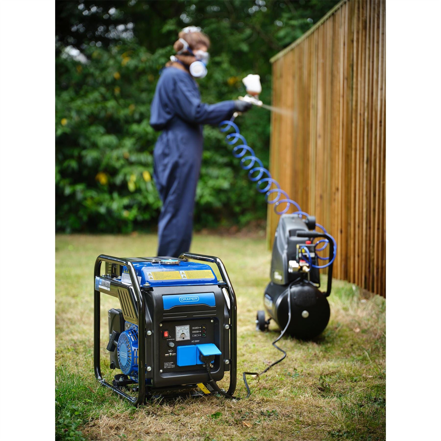 Draper 95204 Petrol Open Frame Inverter Generator 2800W Draper