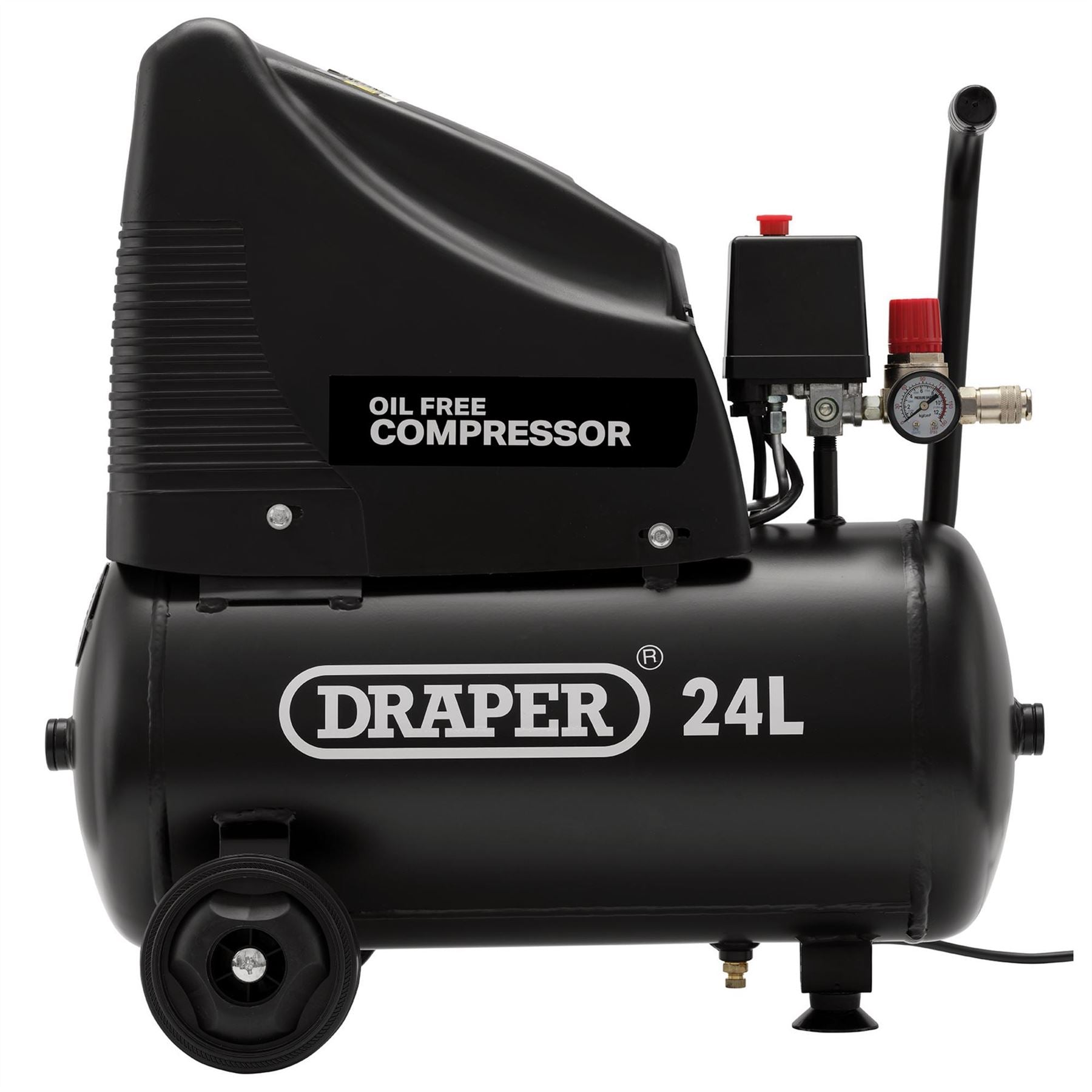 Draper 90126 230V Oil-Free Compressor and Air Tool Kit 24L Draper