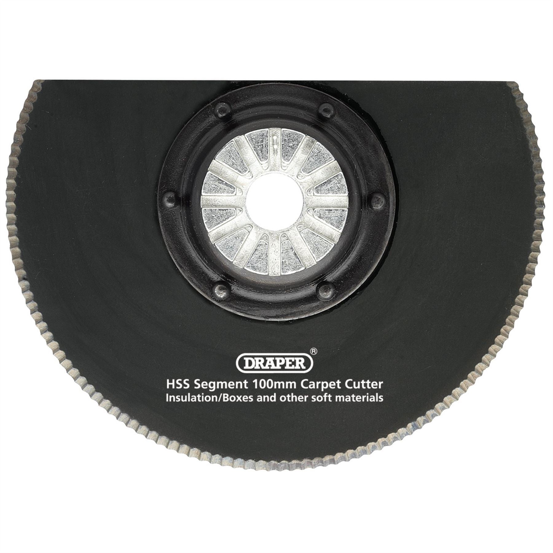 Draper 26809 HSS Segment Carpet Cutter 100mm Diameter Draper