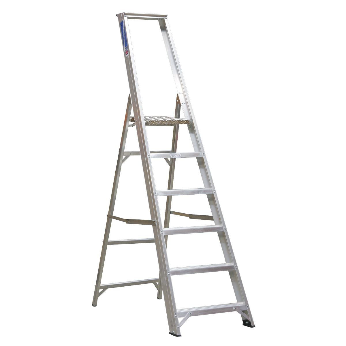 Sealey AXL6 Aluminium Step Ladder 6-Tread Industrial BS EN 131 Sealey