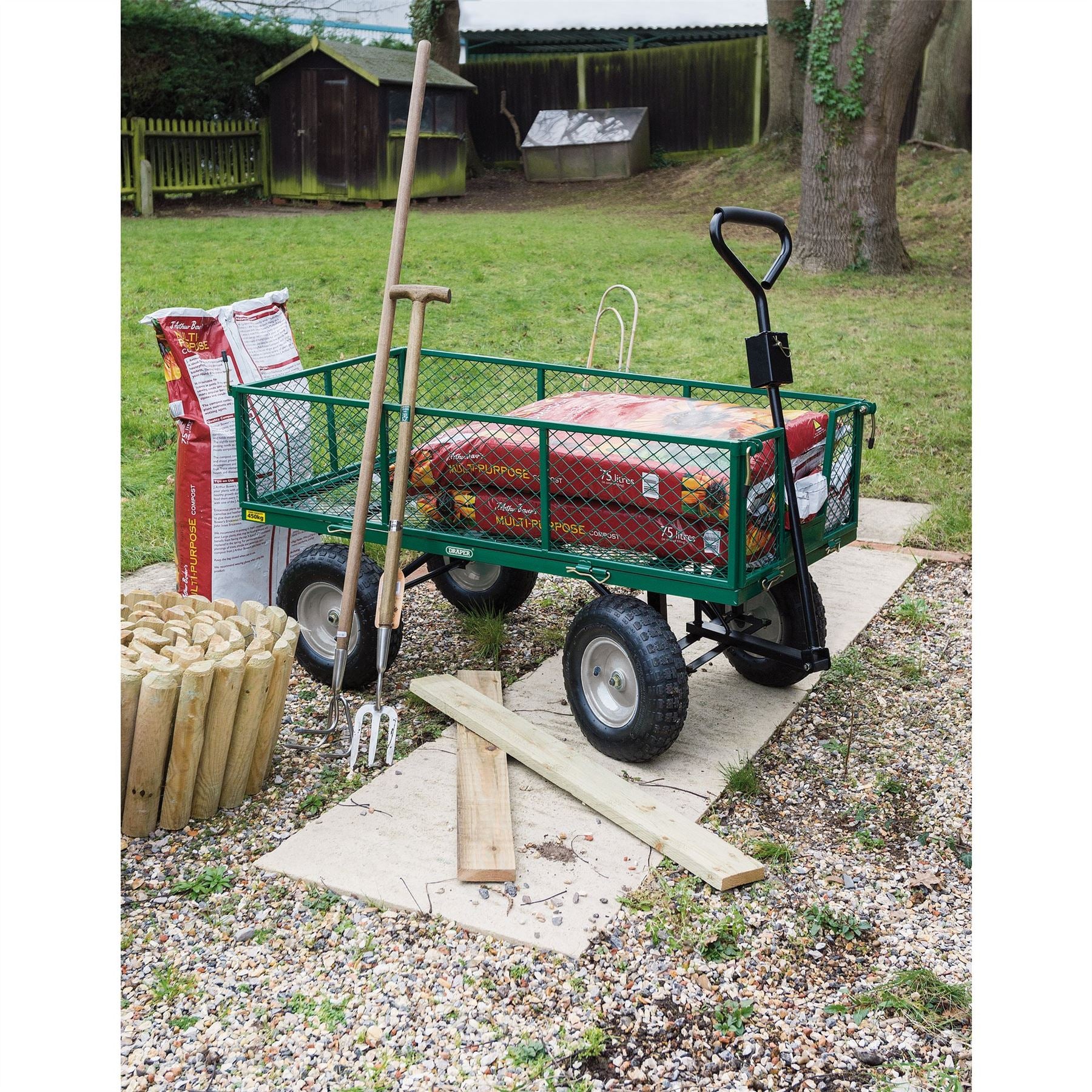 Draper 85634 Heavy Duty Steel Mesh Cart450kg Draper