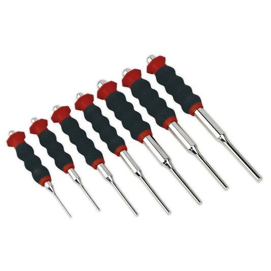Sealey AK9131 Sheathed Parallel Pin Punch Set 7pc 2-8mm Sealey