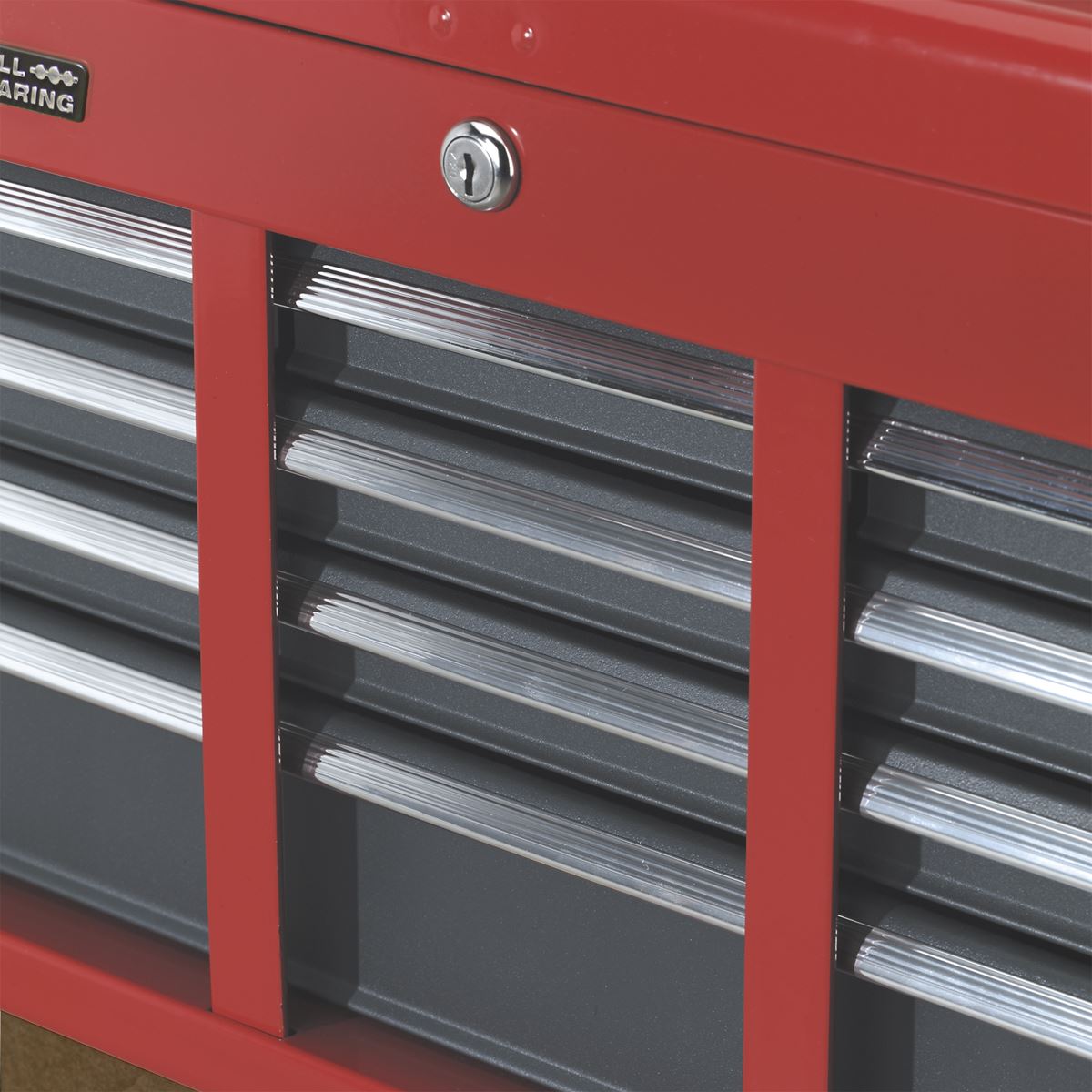 Sealey AP2201BB Topchest 6 Drawer with Ball-Bearing Slides - Red/Grey Sealey