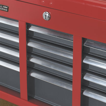 Sealey AP2201BB Topchest 6 Drawer with Ball-Bearing Slides - Red/Grey Sealey