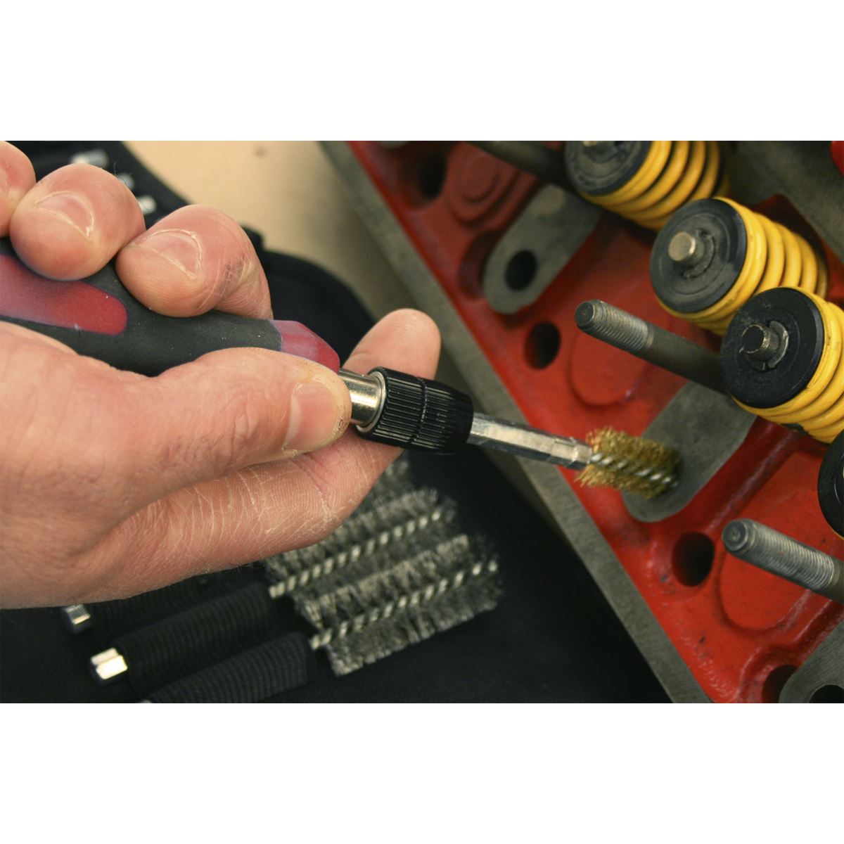 Sealey VS1800 Cleaning & Decarbonising Brush Set 20pc Sealey