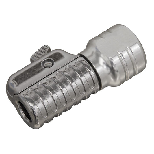 Sealey PCL6S Straight Swivel Tyre Inflator Clip-On Connector 1/4"BSP(F) Sealey