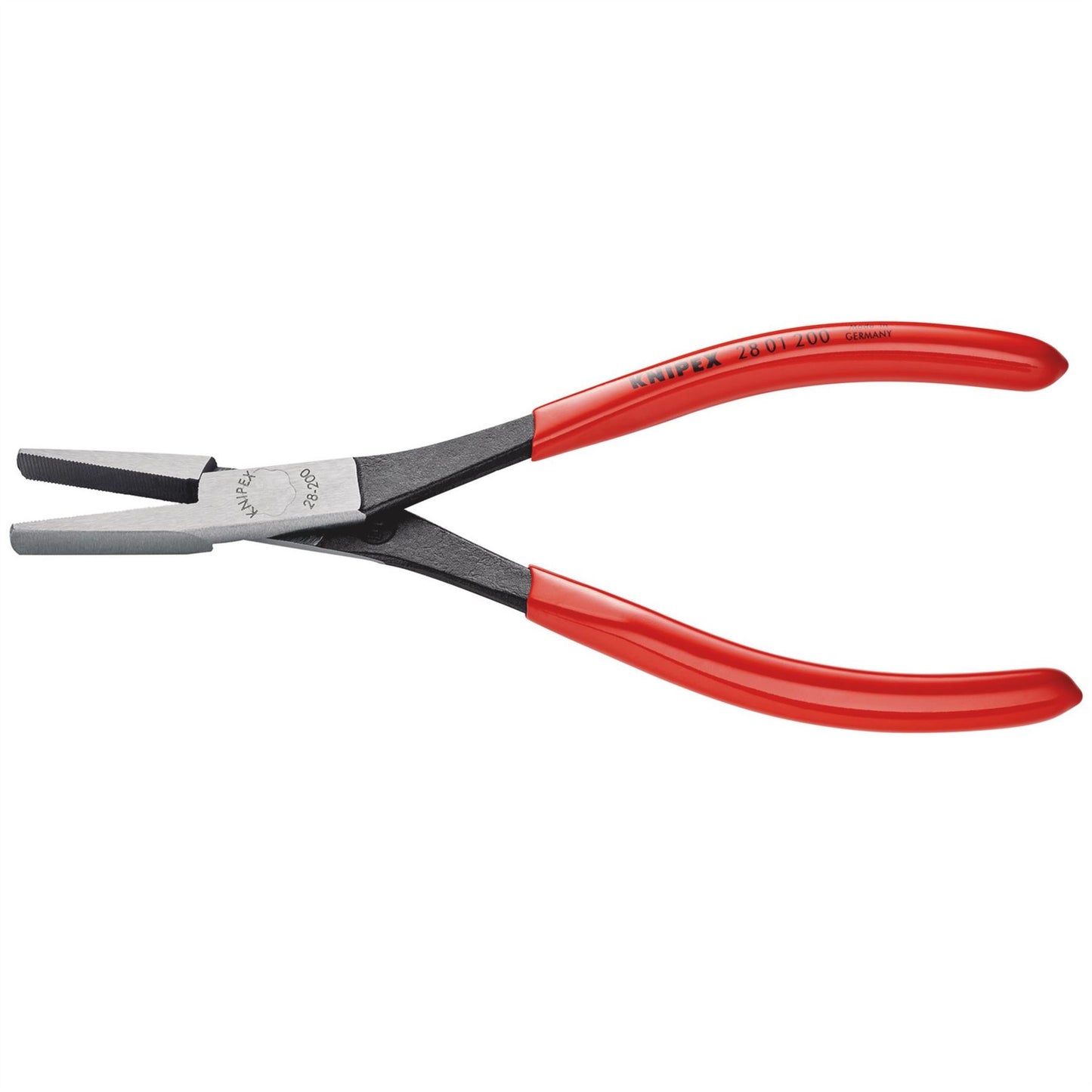 Knipex 56041 28 01 200 Long Reach Needle Nose Pliers plastic coated black atramentized 200mm Knipex