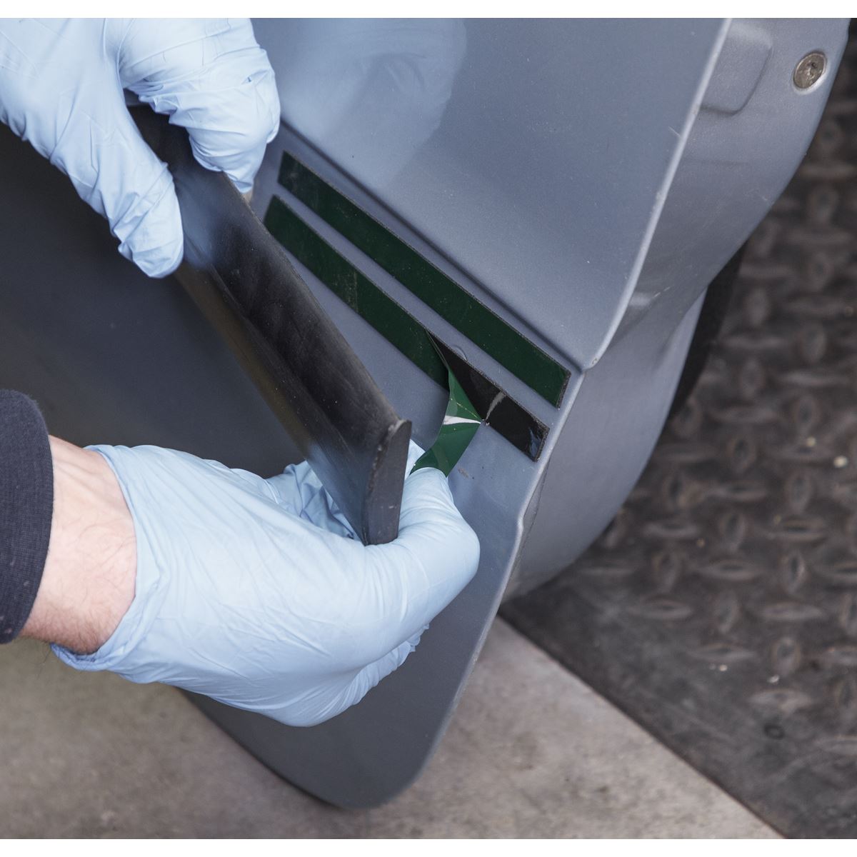 Sealey DSTG1210 Double-Sided Adhesive Foam Tape 12mm x 10m Green Backing Sealey