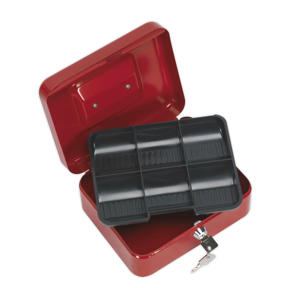 Sealey SCB2 Key Lock Cash Box 200 x 160 x 90mm Sealey