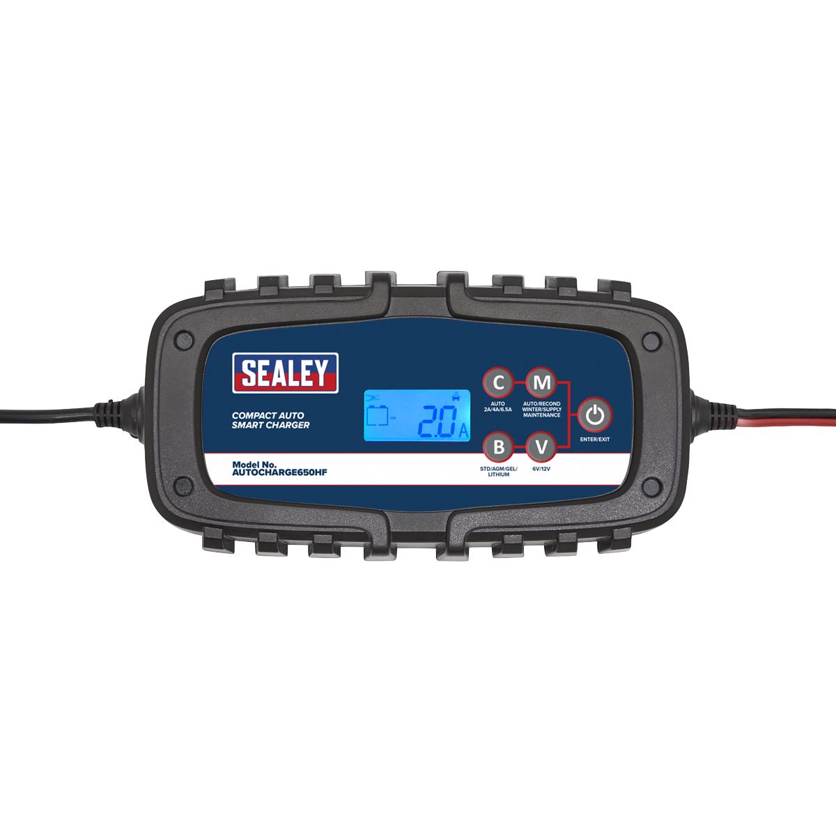 Sealey AUTOCHARGE650HF Compact Auto Smart Charger & Maintainer 6.5A 6/12V Sealey