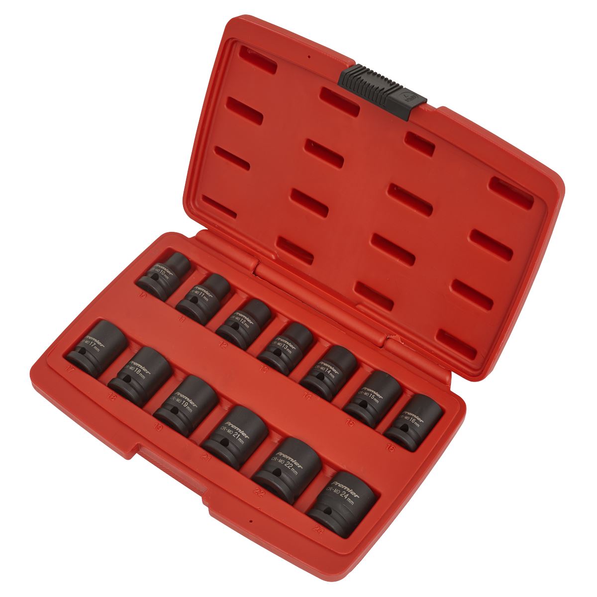 Sealey AK5614M Impact Socket Set 13pc 1/2"Sq Drive 12-Point Sealey