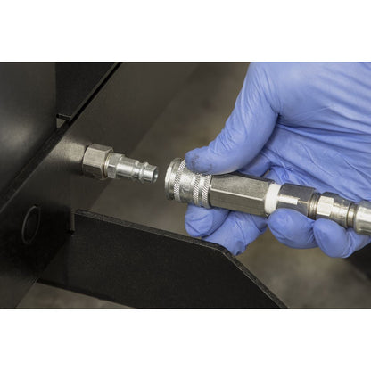 Sealey PPF501S Viking Floor Type Air/Hydraulic Press with Sliding Ram & Foot Pedal 50 Tonne Sealey