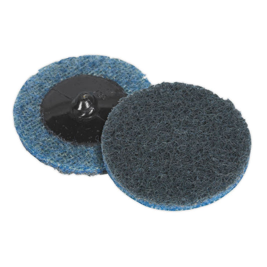 Sealey PTCQC50F Quick Change Preparation Pad Ø50mm Fine Pack of 10 Sealey