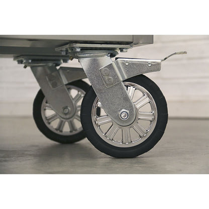 Sealey AP5520SS Mobile Stainless Steel Tool Cabinet 10 Drawer with Backboard & 2 Wall Cupboards Sealey