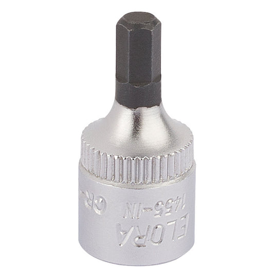 Elora 11125 Hexagon Screwdriver Socket 1/4" Sq. Dr. 4mm Elora