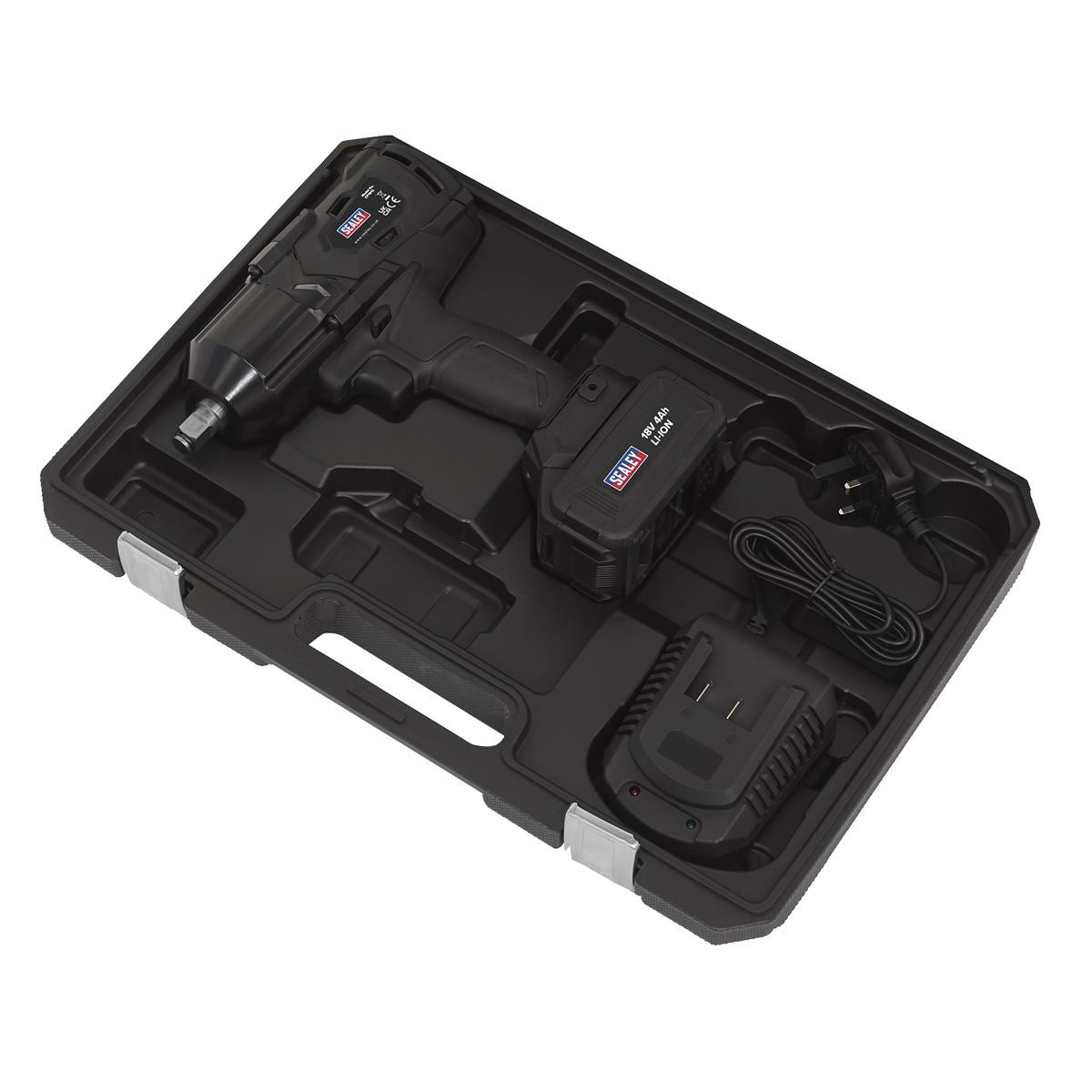 Sealey CP1812 Cordless Impact Wrench 18V 4Ah Lithium-ion 1/2"Sq Drive Sealey