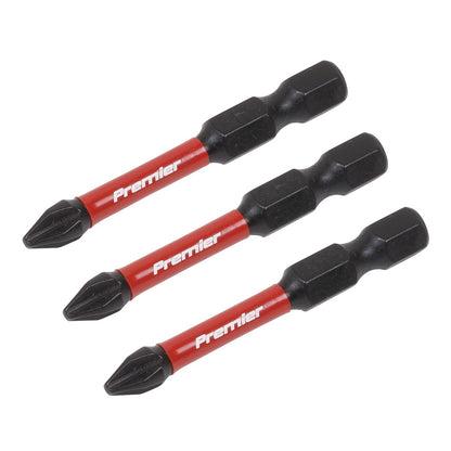 Sealey AK8230 Phillips #2 Impact Power Tool Bits 50mm - 3pc Sealey