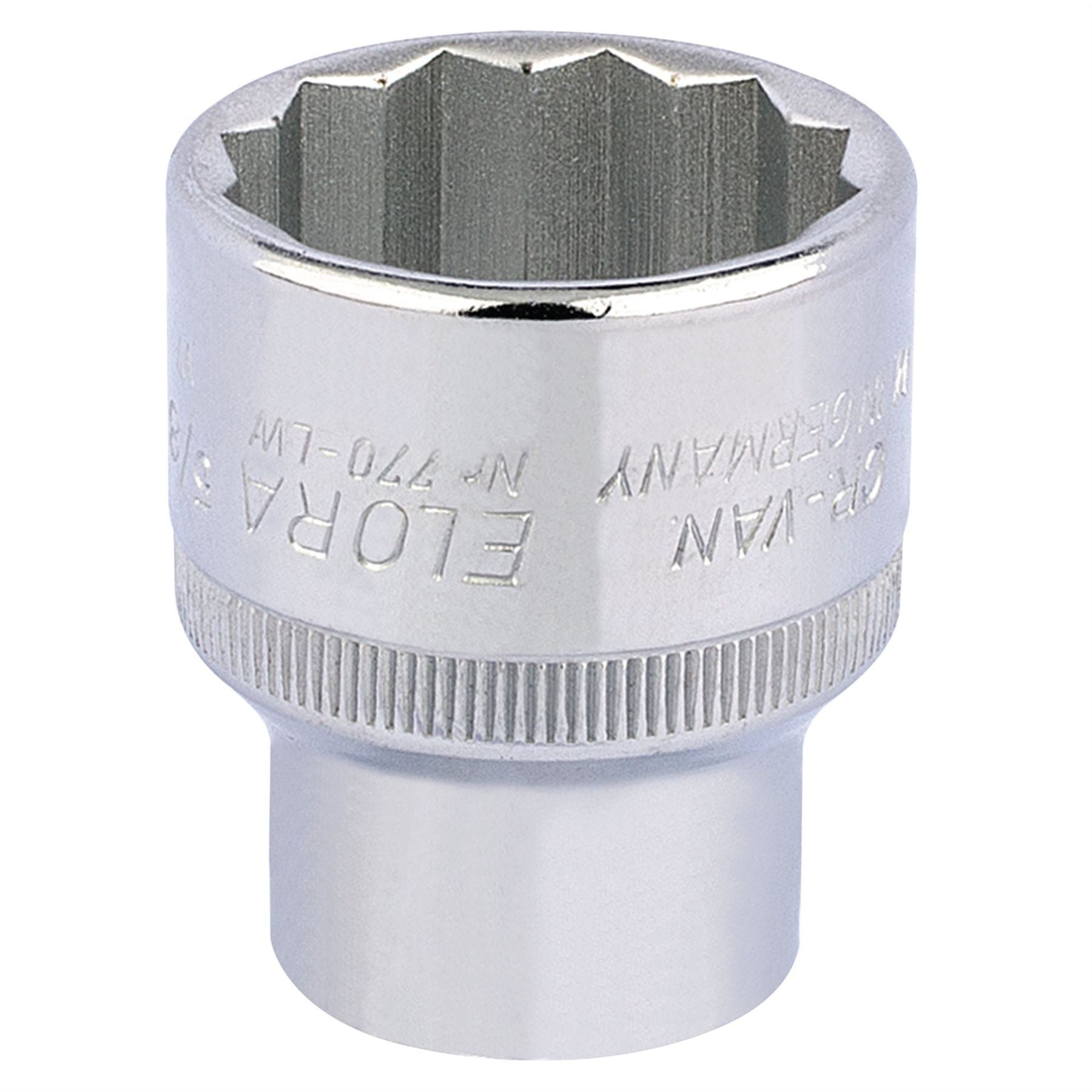 Elora 24872 Whitworth Bi-Hexagon Socket 1/2" Sq. Dr. 5/8" Elora
