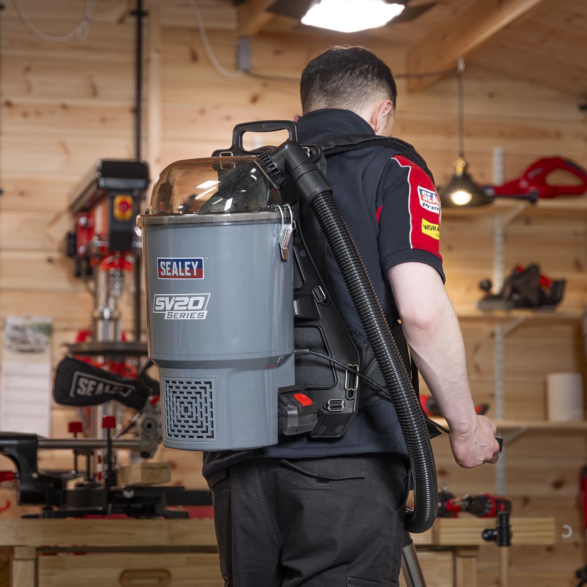 Sealey CP40VBVKIT Cordless Backpack Vacuum Kit SV20 Series 40V Sealey