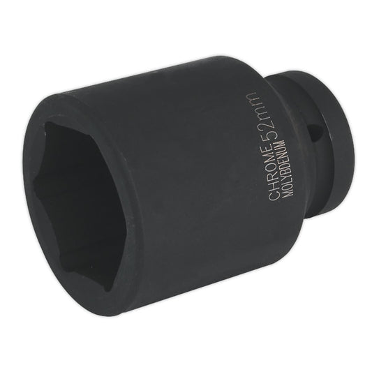 Sealey IS152D Impact Socket 52mm Deep 1"Sq Drive Sealey