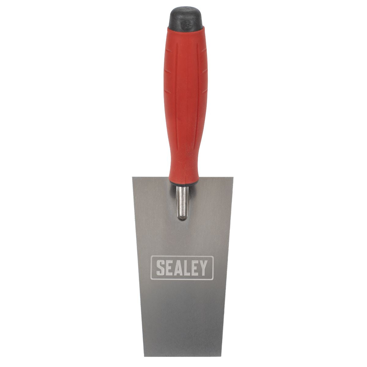 Sealey T1208 Stainless Steel Filler Trowel  - Rubber Handle - 140mm Sealey