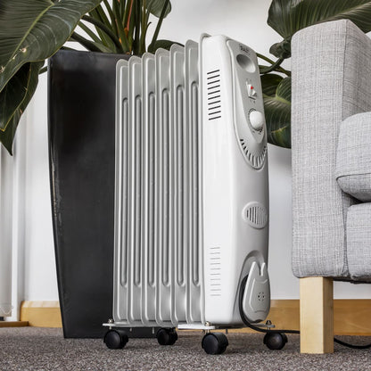 Sealey RD1500 Oil Filled Radiator 1500W/230V 7-Element Sealey