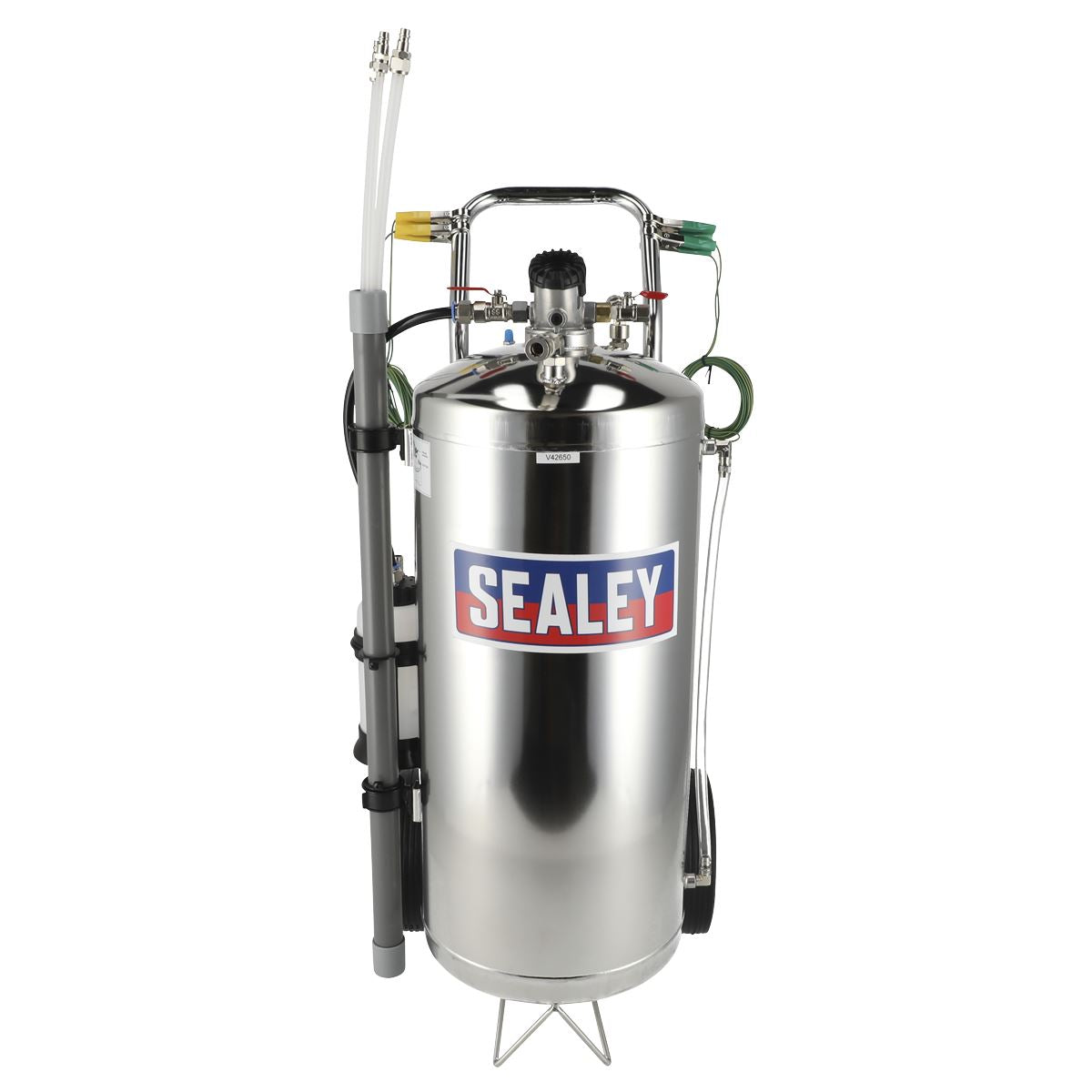 Sealey TP200S Air Operated Fuel Drainer 40L Stainless Steel Sealey