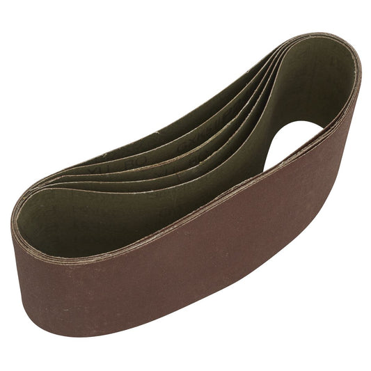 Sealey SB240457 Sanding Belt 76 x 457mm 240Grit Pack of 5 Sealey