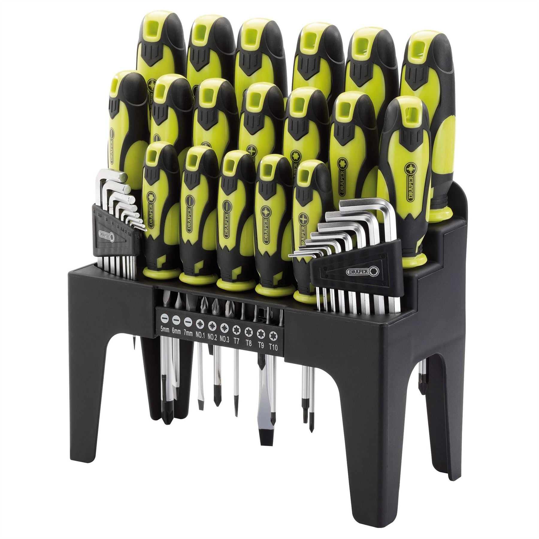 Draper 78619 Screwdriver Hex Key and Bit Set Green 44 Piece Draper