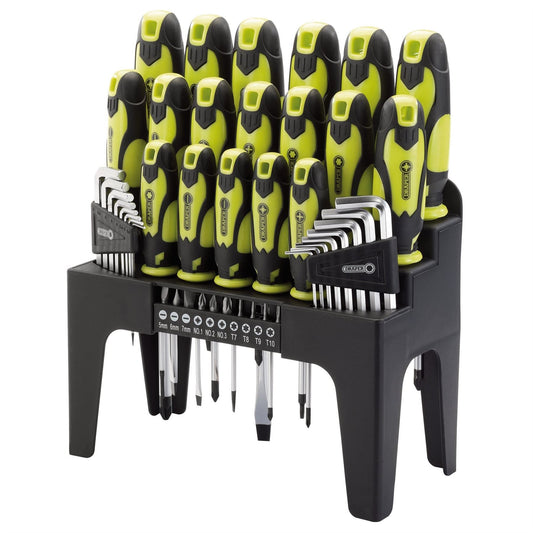 Draper 78619 Screwdriver Hex Key and Bit Set Green 44 Piece Draper