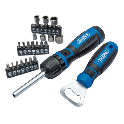 Draper 70443 Ratchet Screwdriver 23 Piece Draper