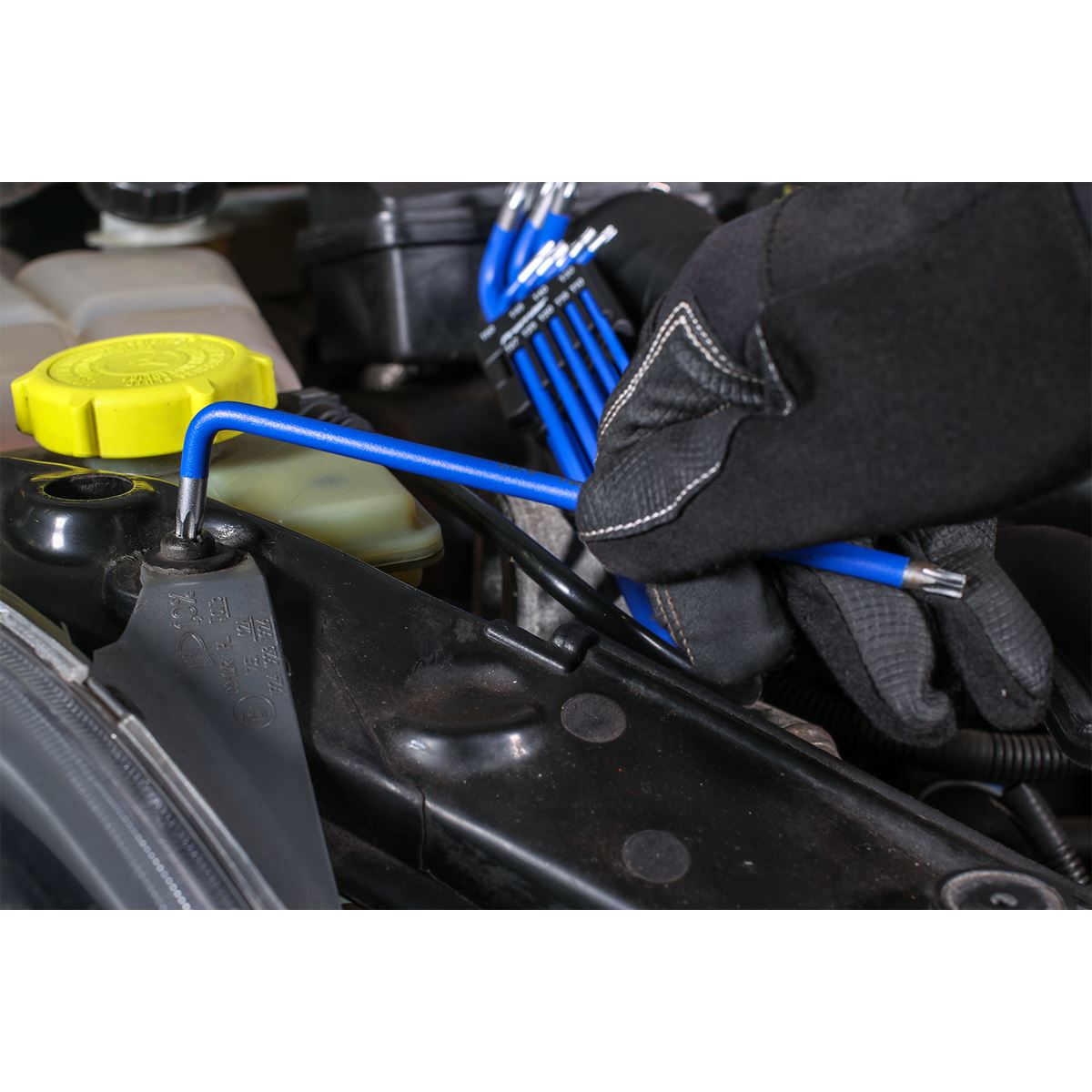 Sealey AK7184 TRX-Star* Key Set 9pc Extra-Long Anti-Slip Display Box of 10 Sealey